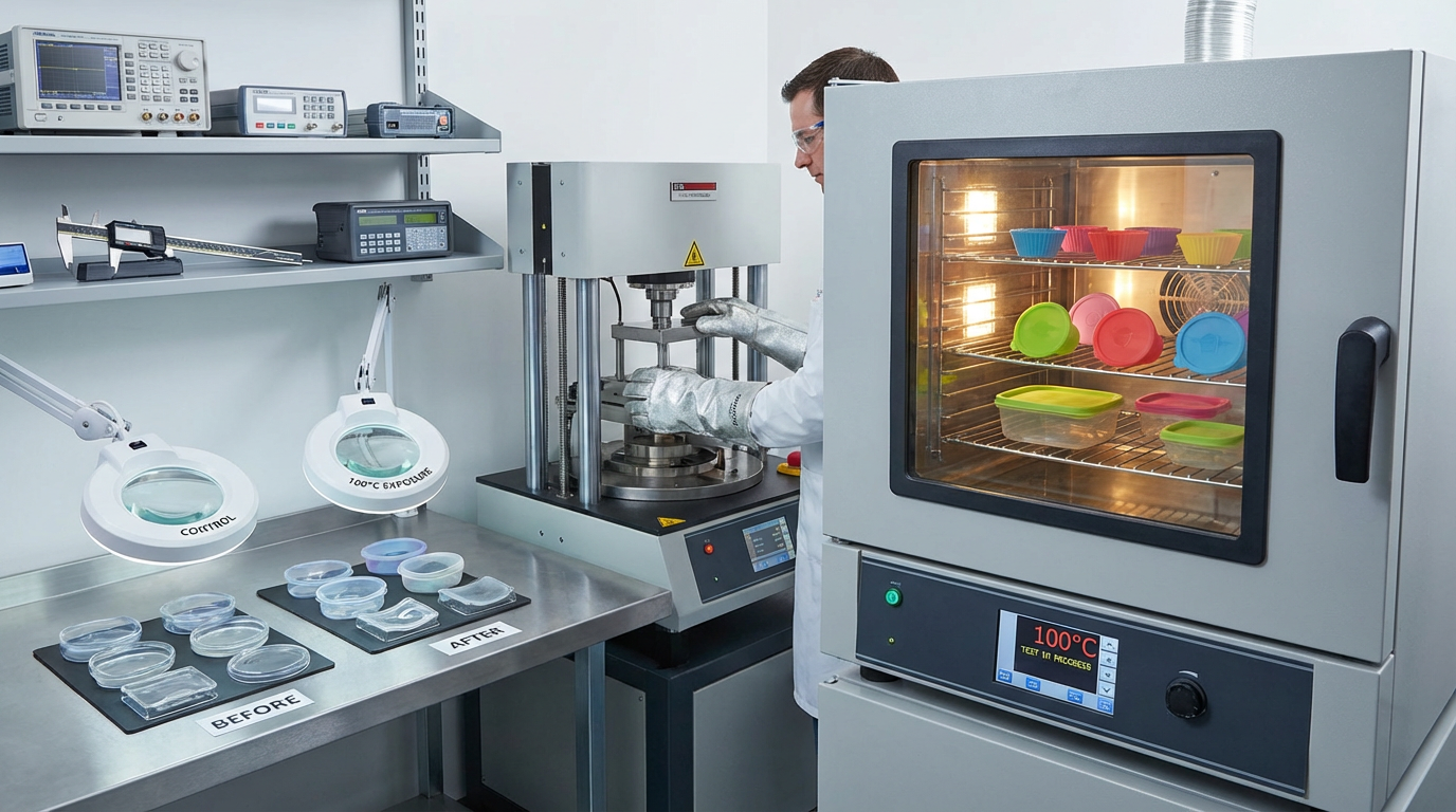 矽膠餐具的耐溫範圍與高溫變形測試方法