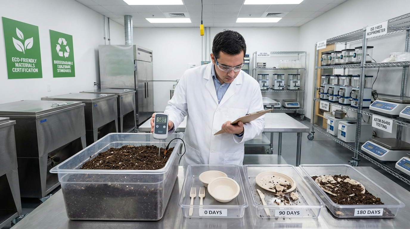 環保餐具的生物降解性能測試與堆肥認證標準
