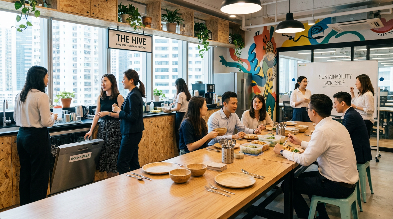 香港共享辦公空間的環保餐具配置與社群營造策略