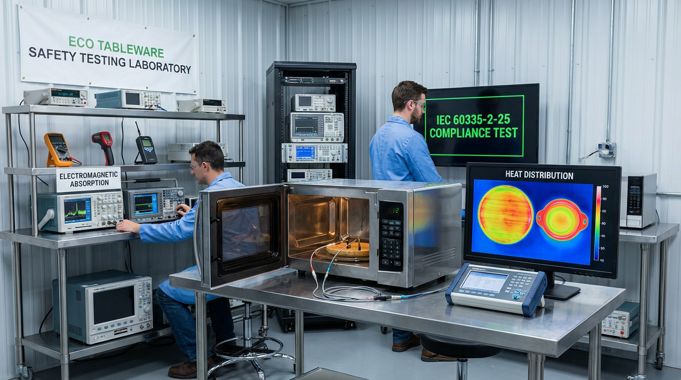 環保餐具的微波安全性測試與電磁波吸收特性