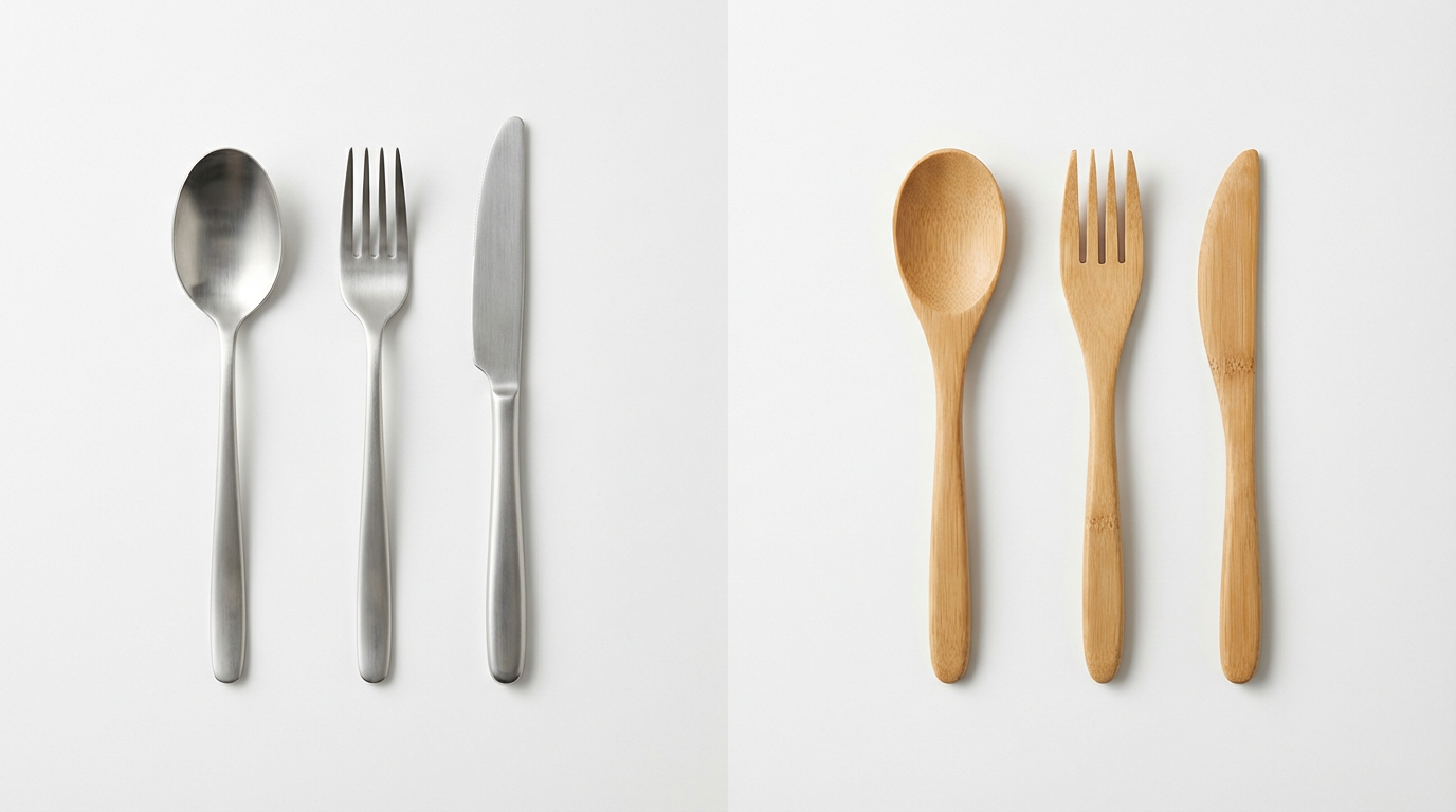 不鏽鋼餐具與竹製餐具的材質差異與企業選擇指南