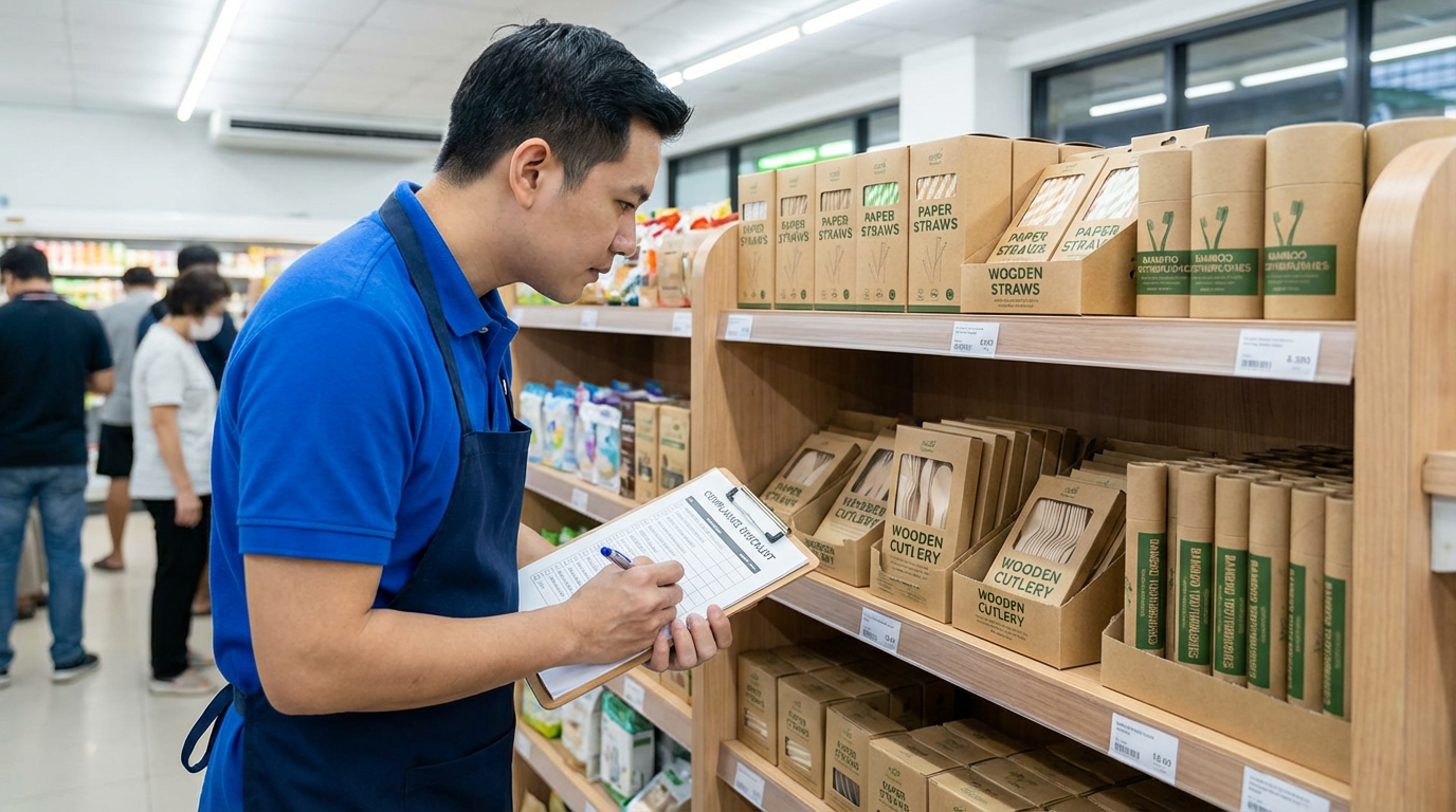 香港零售業即棄塑膠產品管制的合規清單