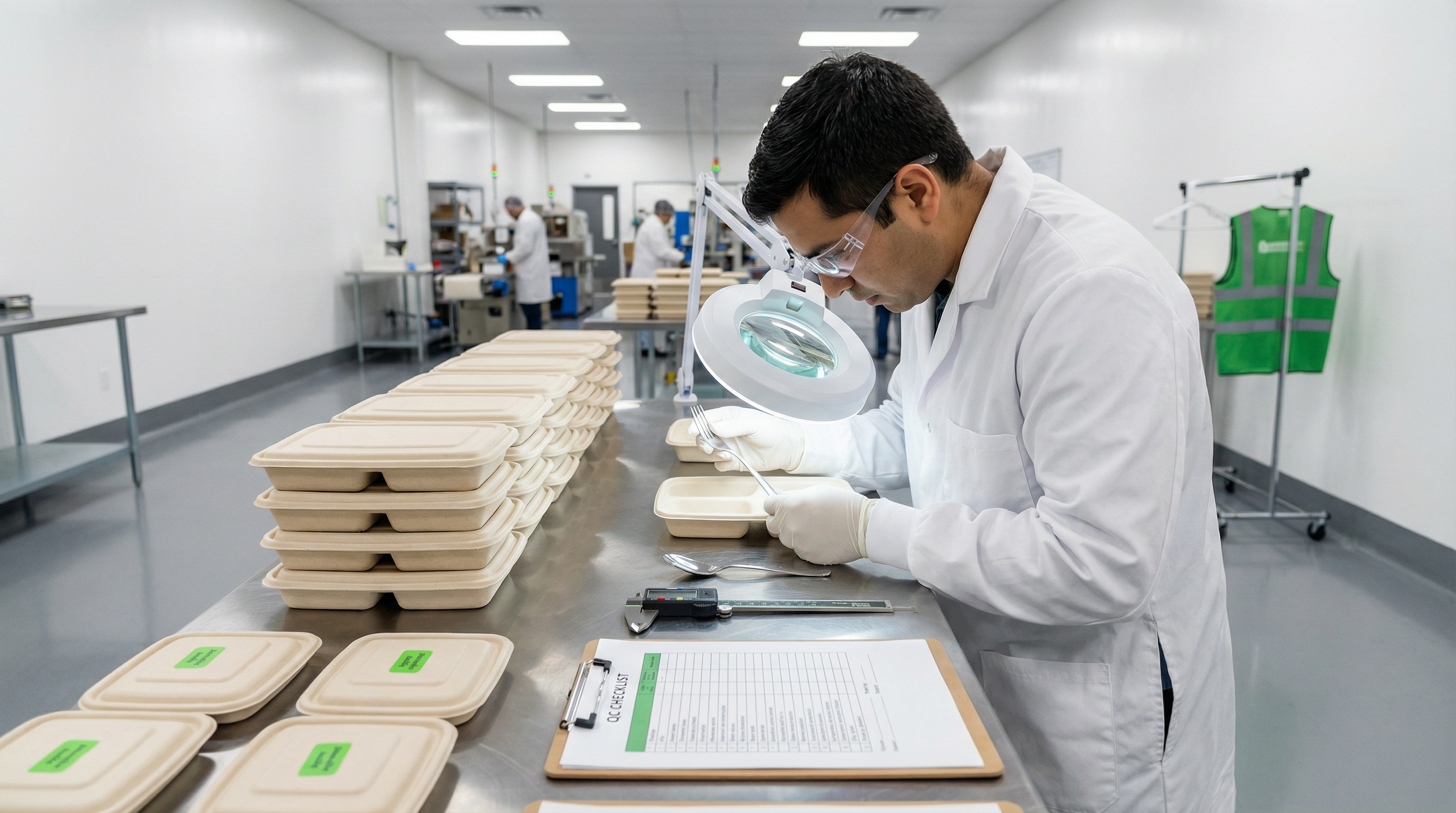 環保餐具量產流程:原料檢驗、成型加工、品質檢測與包裝出貨